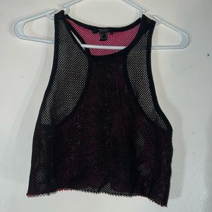 Forever 21 Black/Pink Tank Top